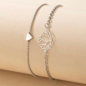 3/$30 🤍 2pc Charm Anklet